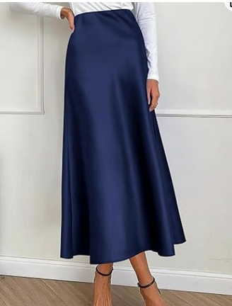 Elara satijnen midirok | Elegantie en soepelheid voor alle gelegenheden