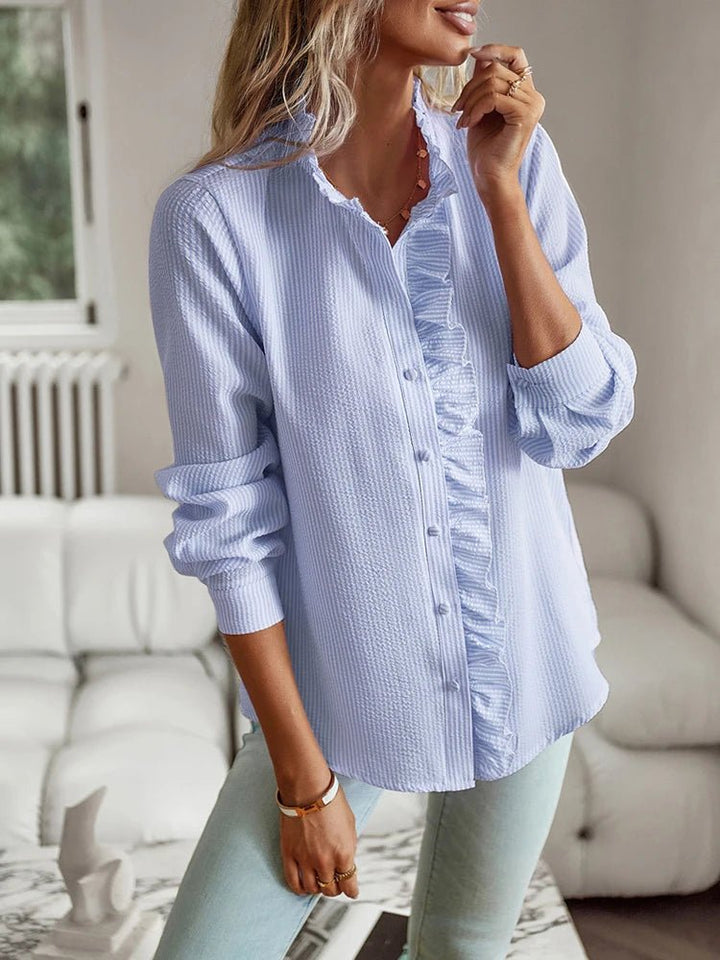 Elvia | Elegante Ruffle Blouse - Chic & Tijdloos