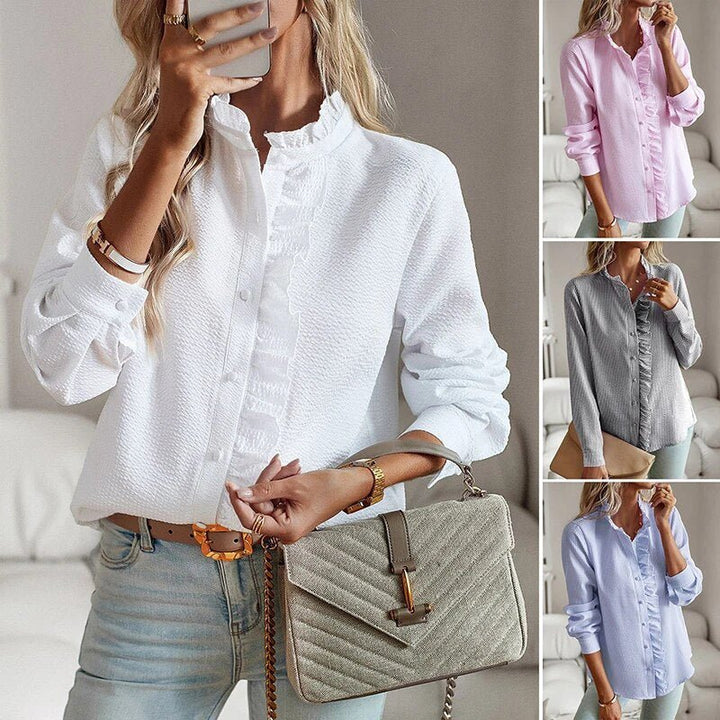 Elvia | Elegante Ruffle Blouse - Chic & Tijdloos