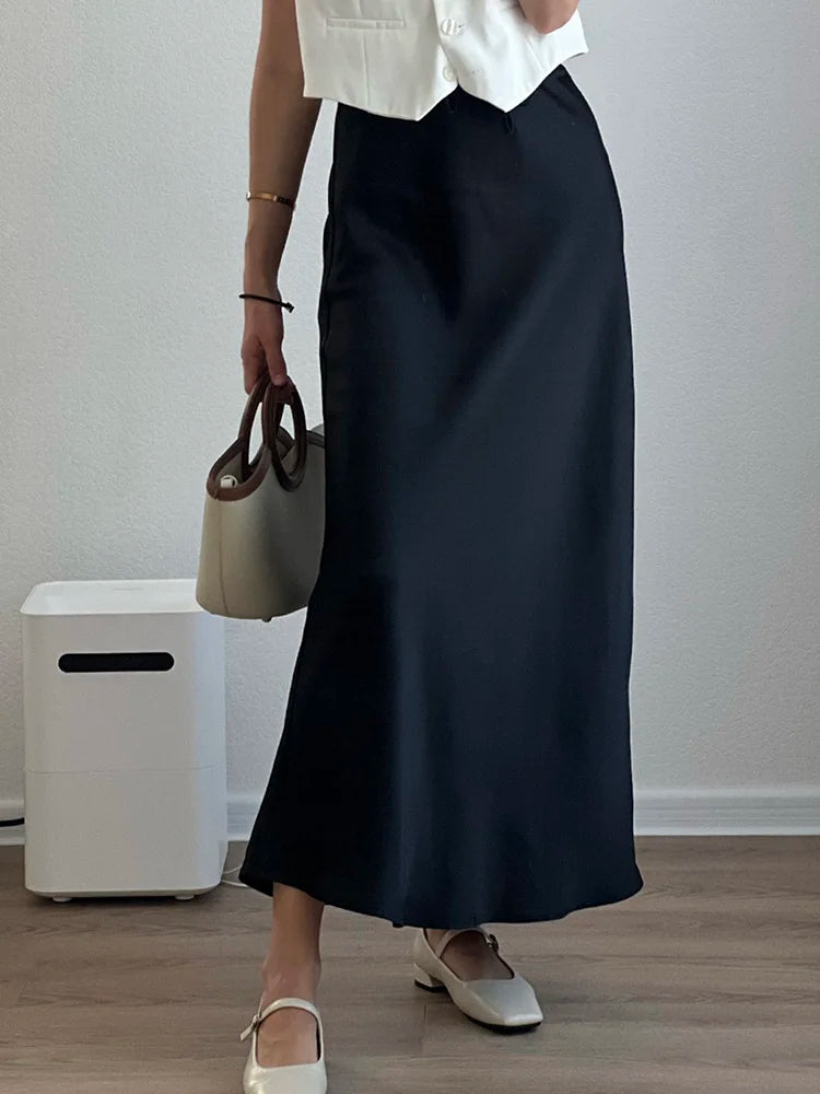 Laure | Luxe Satijnen Rok - Elegantie en Comfort voor Elke Gelegenheid