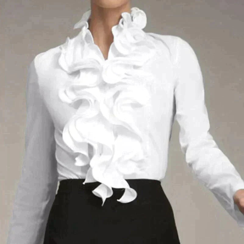 Celeste Vrouwelijke Elegante Knoop Blouse | Chic & Comfort