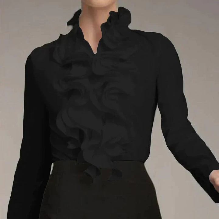 Celeste Vrouwelijke Elegante Knoop Blouse | Chic & Comfort
