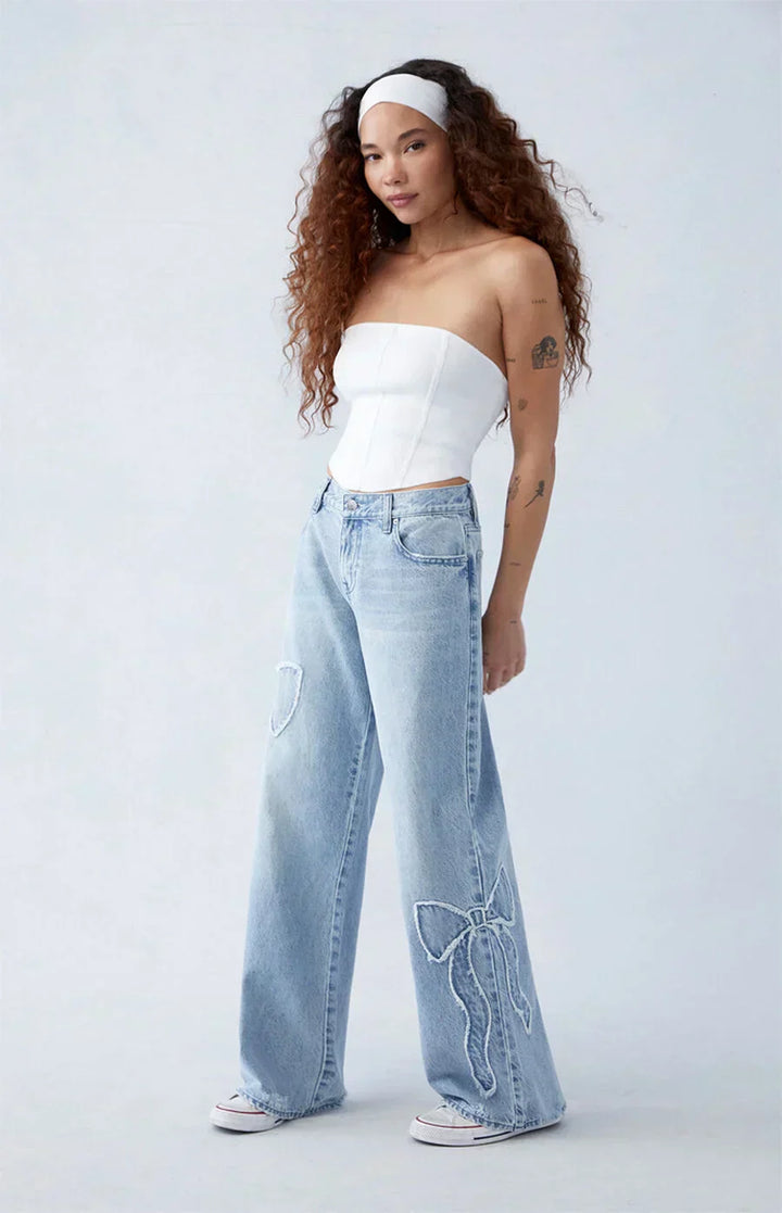Zara - De Baggy Jeans met Strik