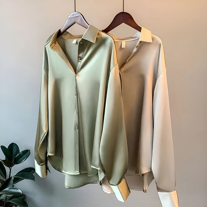 Alice - Elegante satijnen blouse
