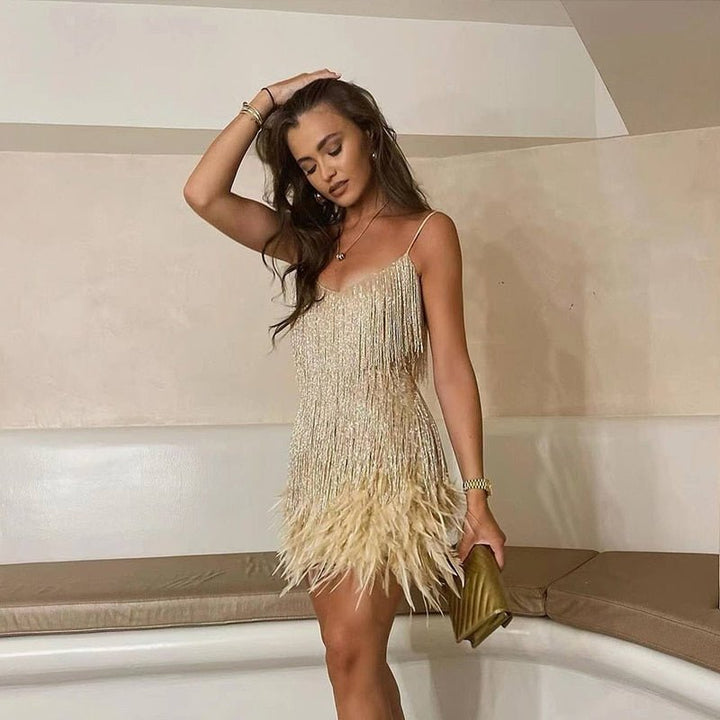 Fonkelende Elegantie | Sequin Cocktailjurk voor Vrouwen