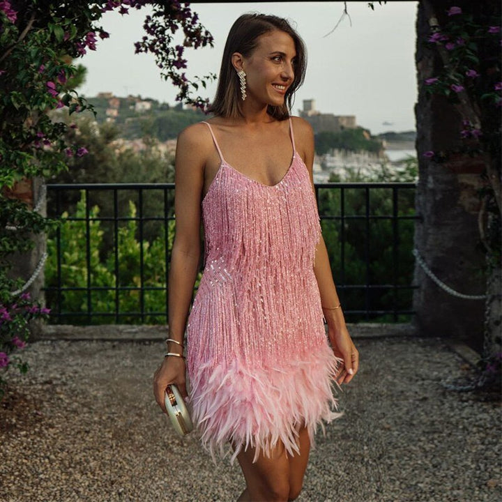 Fonkelende Elegantie | Sequin Cocktailjurk voor Vrouwen