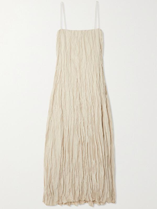 Gekreukte Jurk Dames | Luchtig & Comfortabel | Elegante Spaghetti Bandjes voor Speciale Gelegenheden