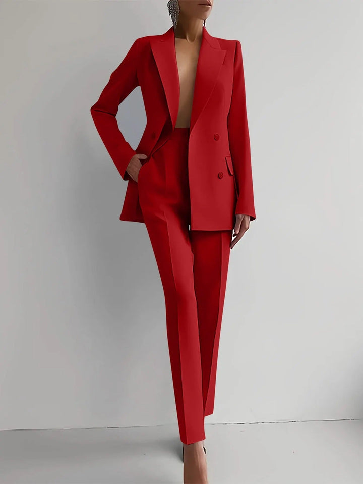 Elegante damesset met verfijnde en moderne snit
