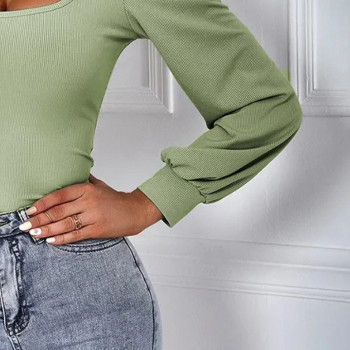 Tinki Elegante Top voor Dames | Stijlvolle Puffmouwen & Flatterende Pasvorm