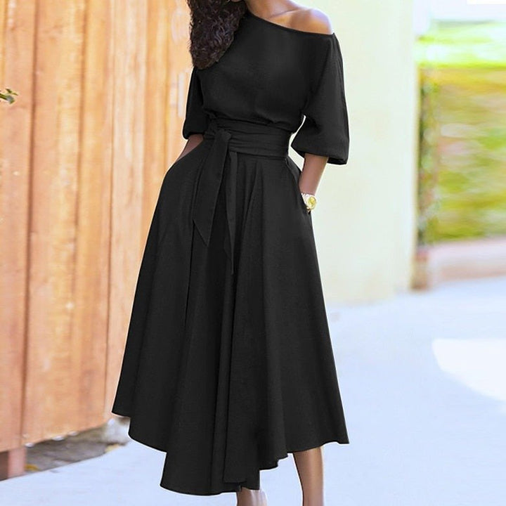 Vera | Elegante jurk met ceintuur | Verfijning & Moderniteit