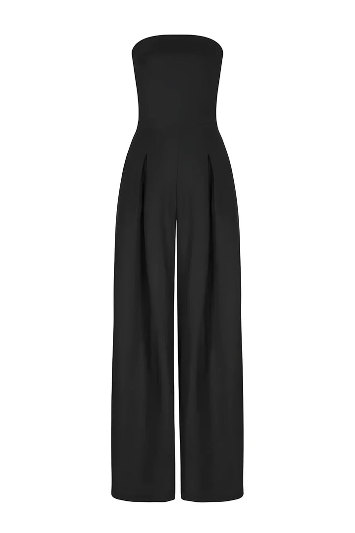 Inara strapless jumpsuit voor dames met wijde pijpen | elegantie & comfort voor elke gelegenheid